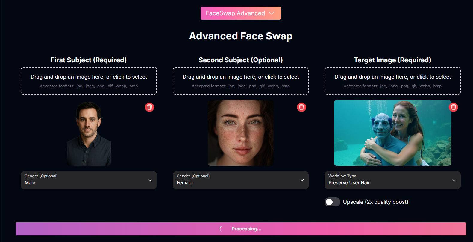 Advanced Face Swap Screenshot