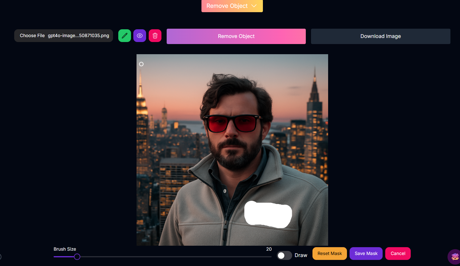 Remove Object Screenshot