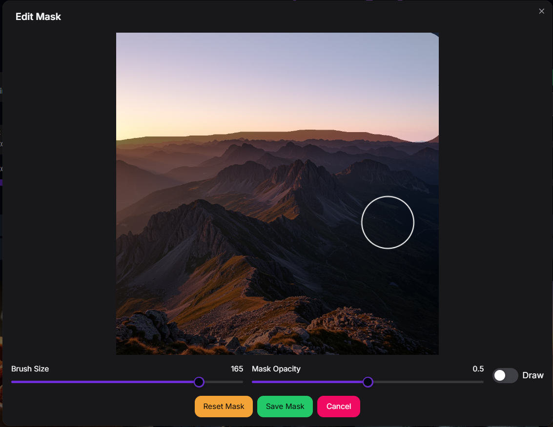 Inpainting Mask Editor