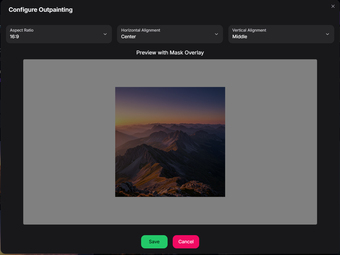 Outpainting Editor