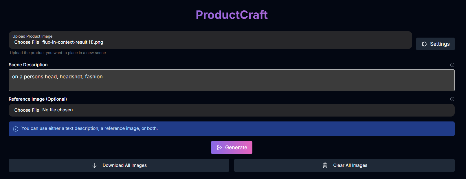 ProductCraft Screenshot