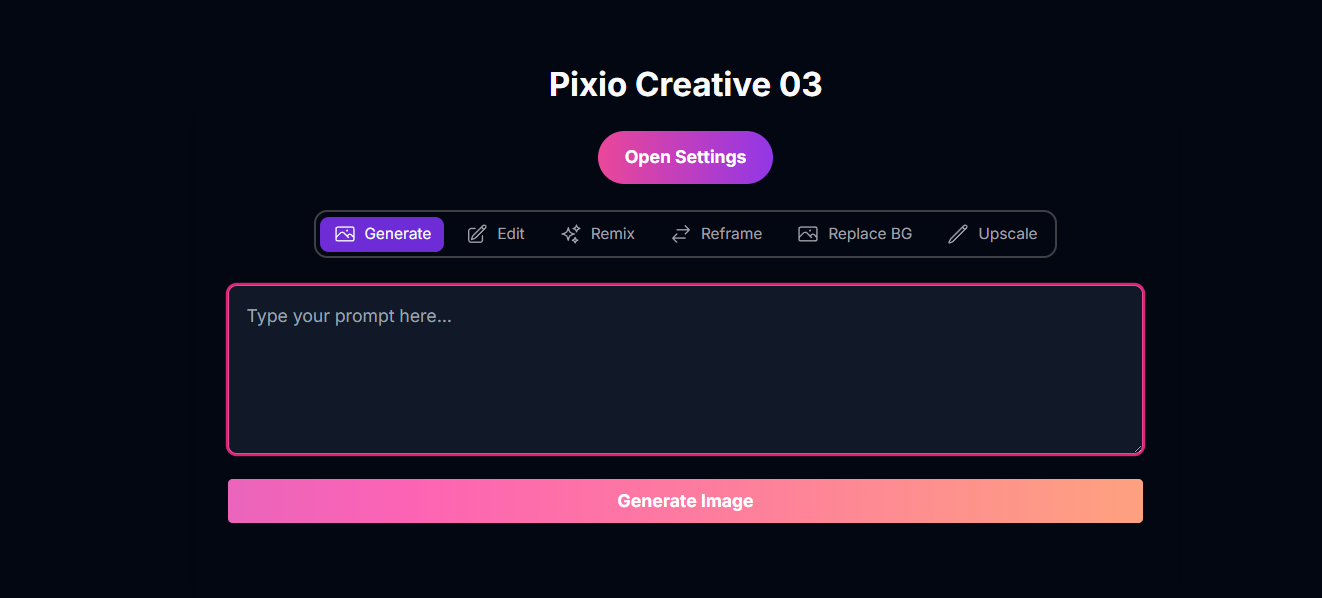 Pixio Creative 03 Screenshot
