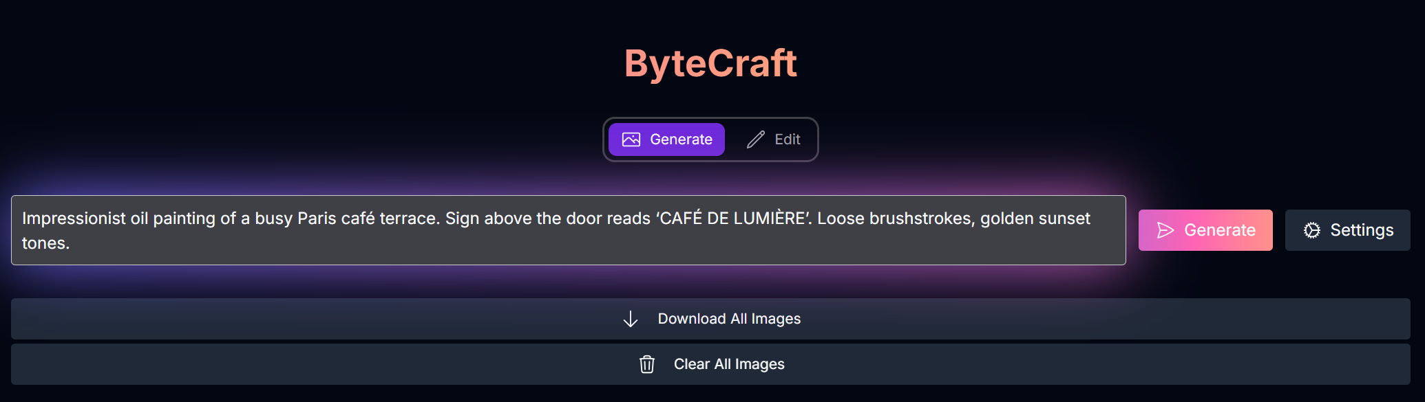 ByteCraft Screenshot