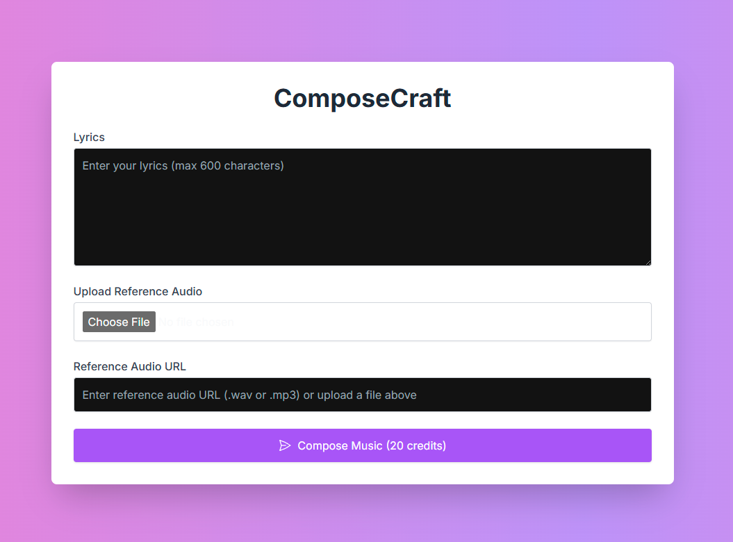 ComposeCraft Screenshot