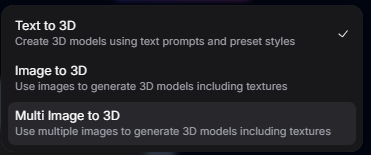 ObjectCraft Mode Selection Dropdown