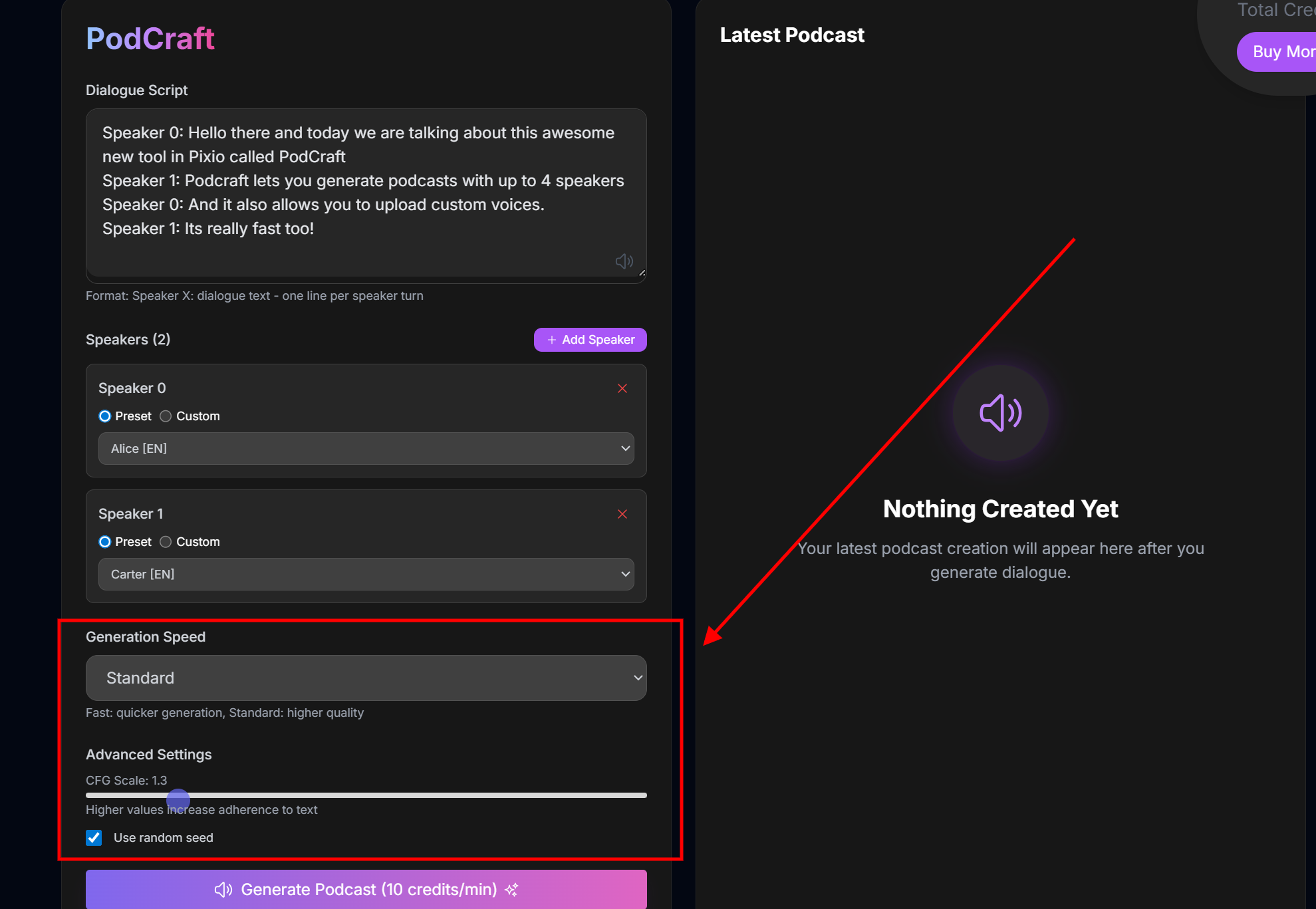 Finetune Options