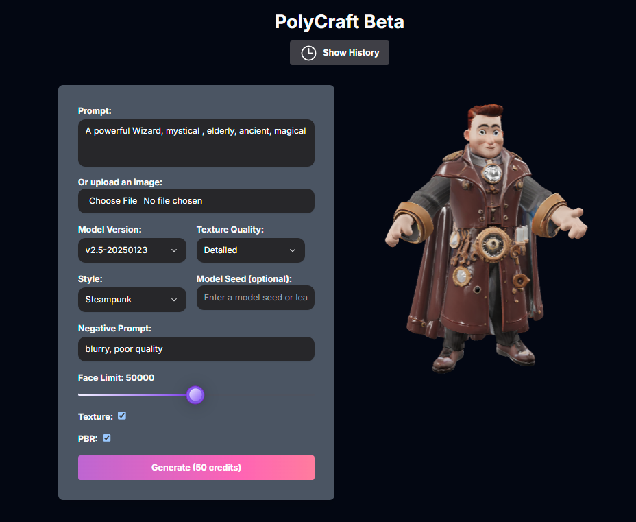PolyCraft Main Screenshot