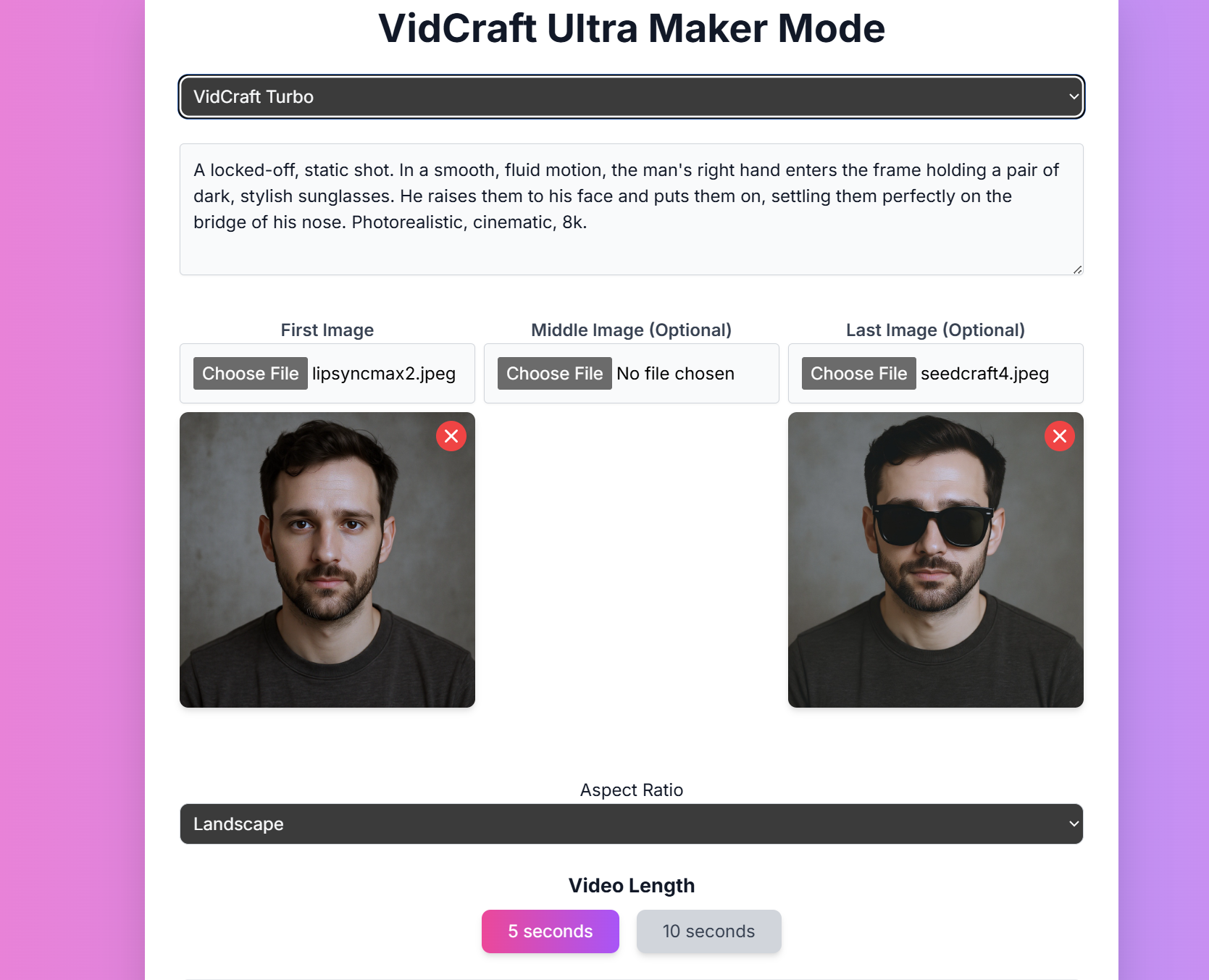 VidCraft Ultra Screenshot