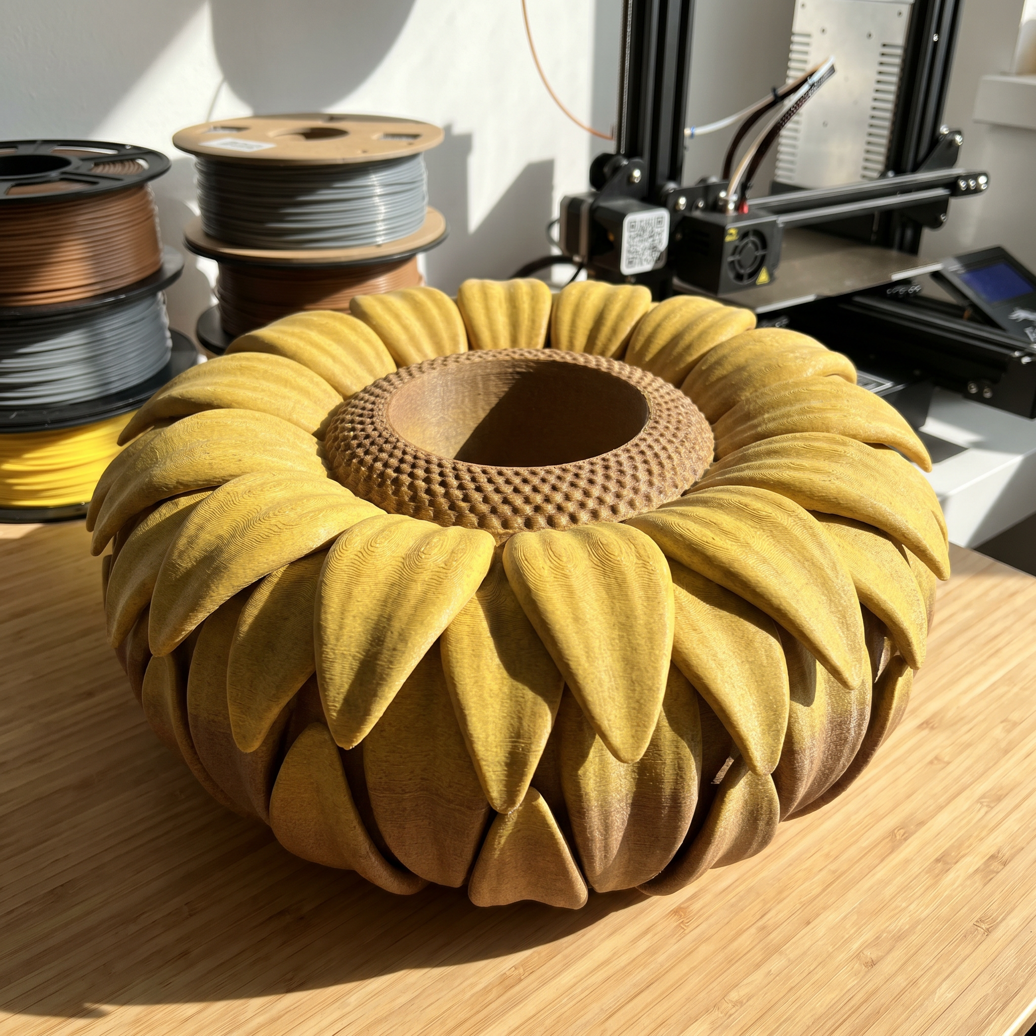 Sunflower Wide Vase